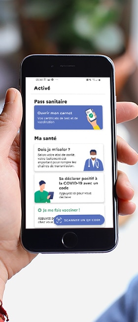application pass sanitaire