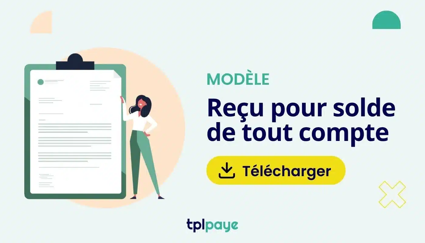 Modèle de reçu pour solde de tout compte à télécharger